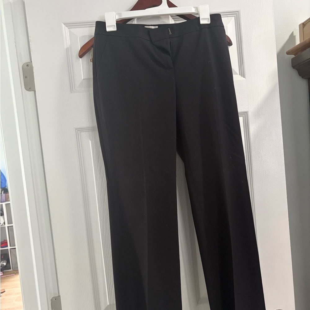 Semantiks Black Trousers Straight-Leg Formal